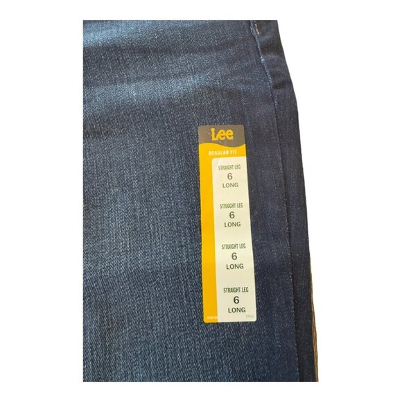 Lee Women's Midrise Straight Jean Size 6 Long - Picture 8 of 13
